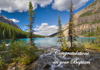 Baptism Card Glossy