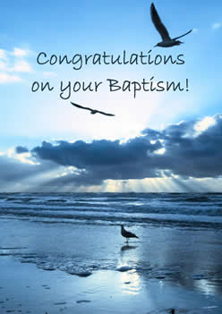 GREETINGS CARD - BAPTISM - A5