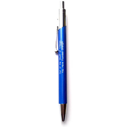 PEN - Metallic Blue & Chrome
