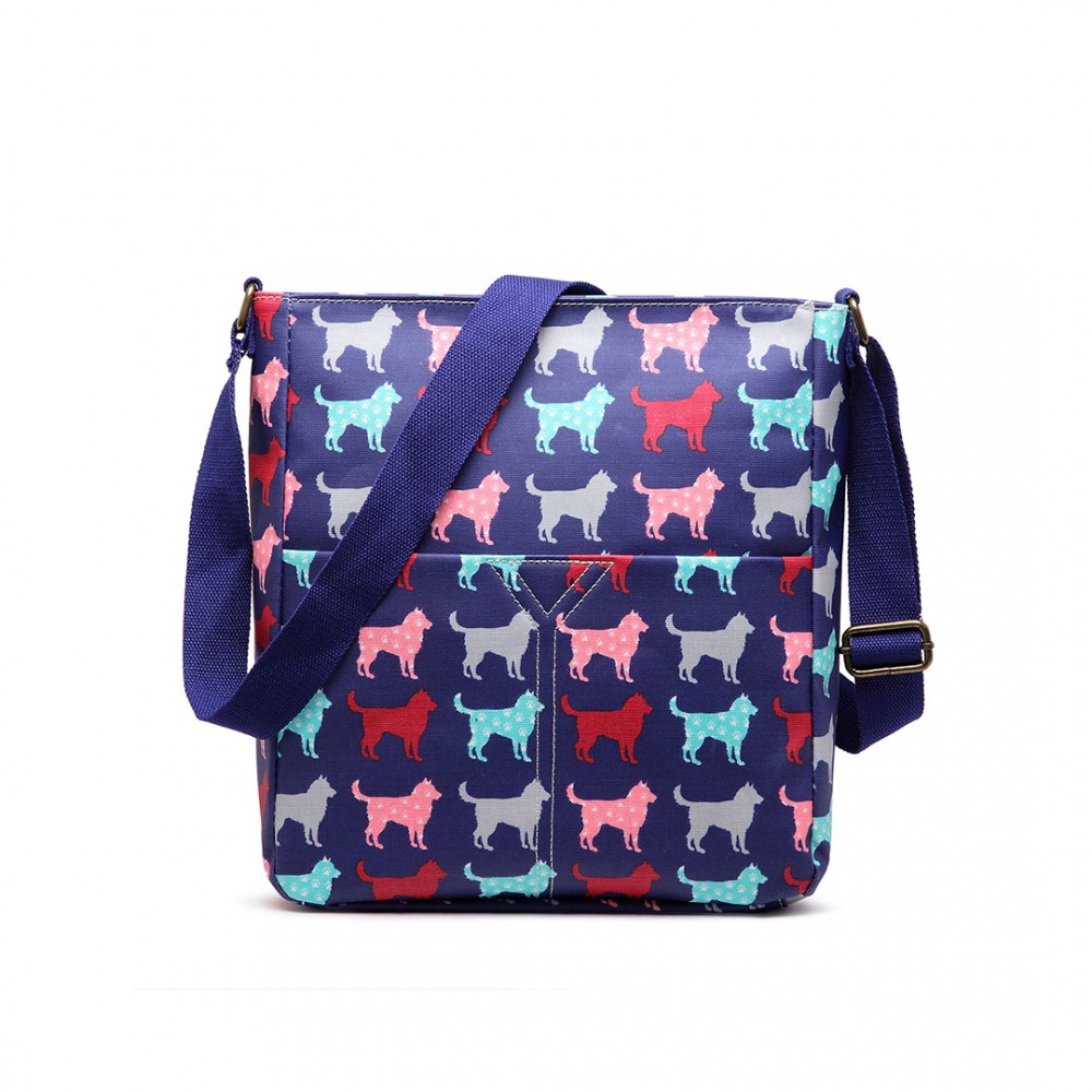 LULU Small Matte Oilcloth Square Bag - DOG NAVY - Jehovah's Witness ...