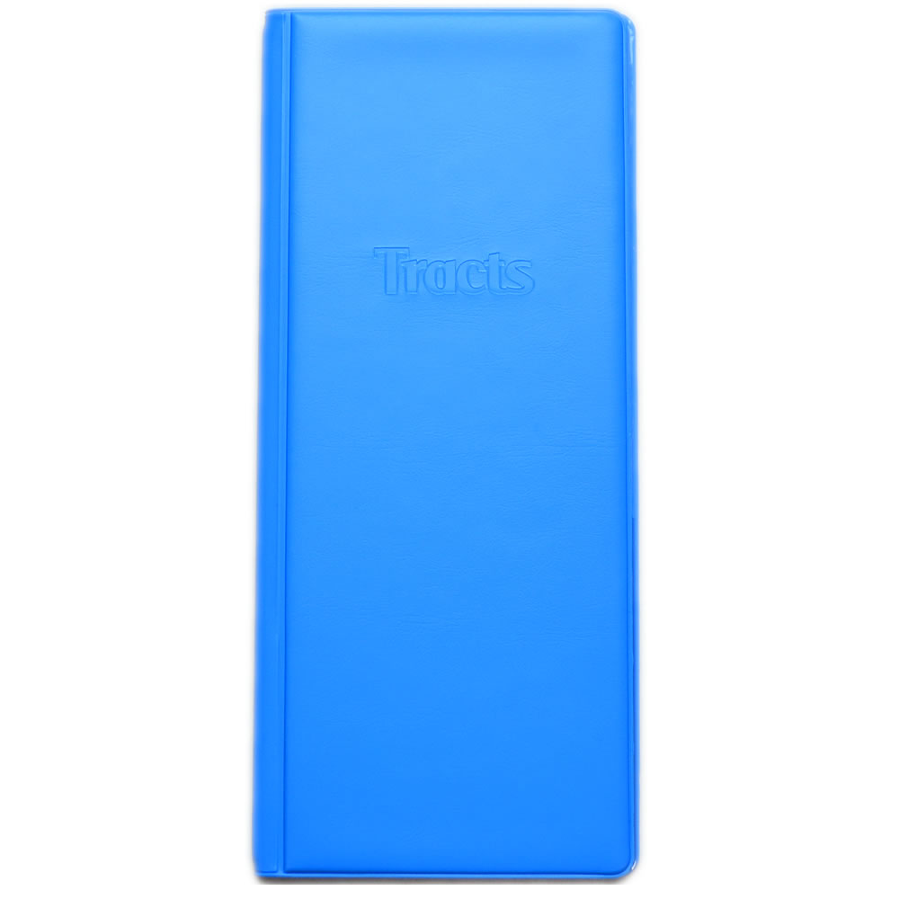 SECONDS - Slim Tract Holder - 10 Pocket - Hardback - PACIFIC BLUE